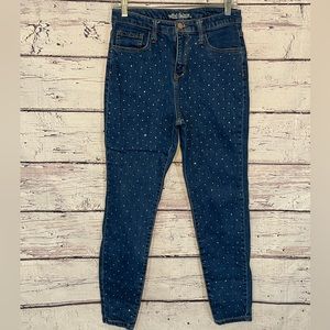 WILD FABLE High Rise Skinny Jeans with Rhinestones-6